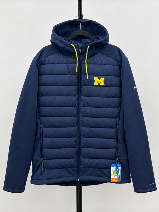 Columbia Other - Columbia Michigan Wolverines Omni-Shield Hooded Jacket Men’s XL Blue/Yellow